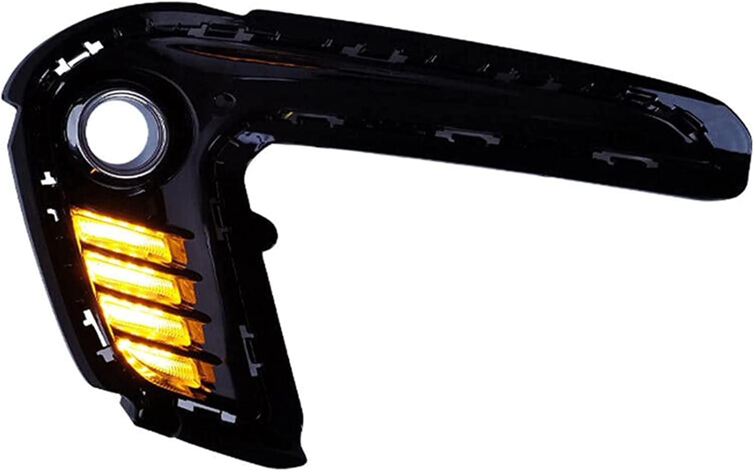 Fit for 2017-2018 Hyundai Elantra LED DRL Turn Signal Double Color Fog Lights Lamps