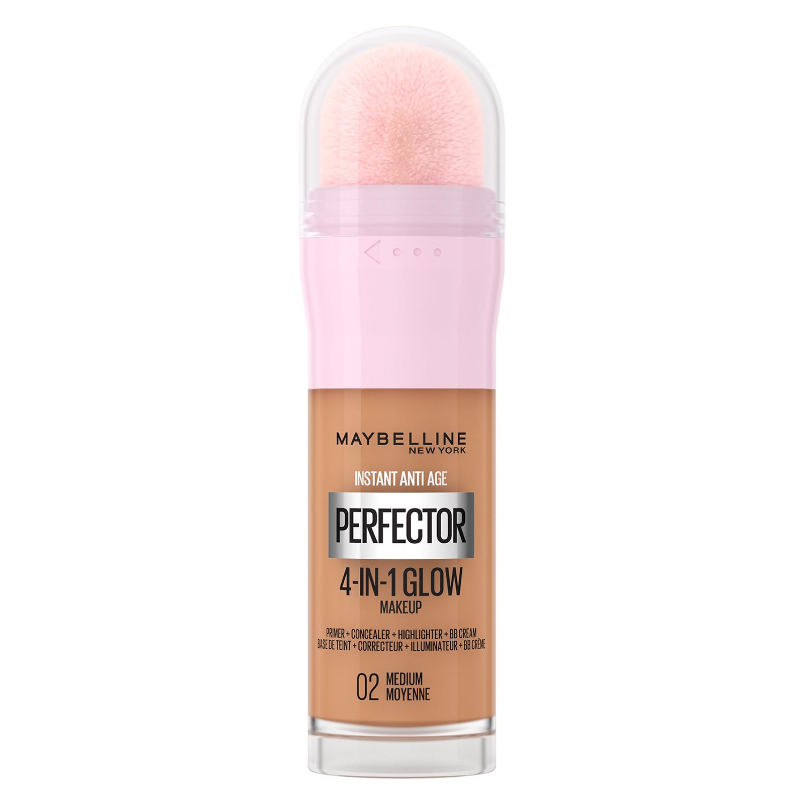 Maybelline Primer 4 in 1 Instant Anti Age Rewind Perfector, 02 Medium Glow