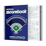 MR Baseball & Softball Scorebook, 35 Games Baseball Score Keeping Book, Stats Score Keeper Book, Coaching Official Scorekeeper for Adult & Youth