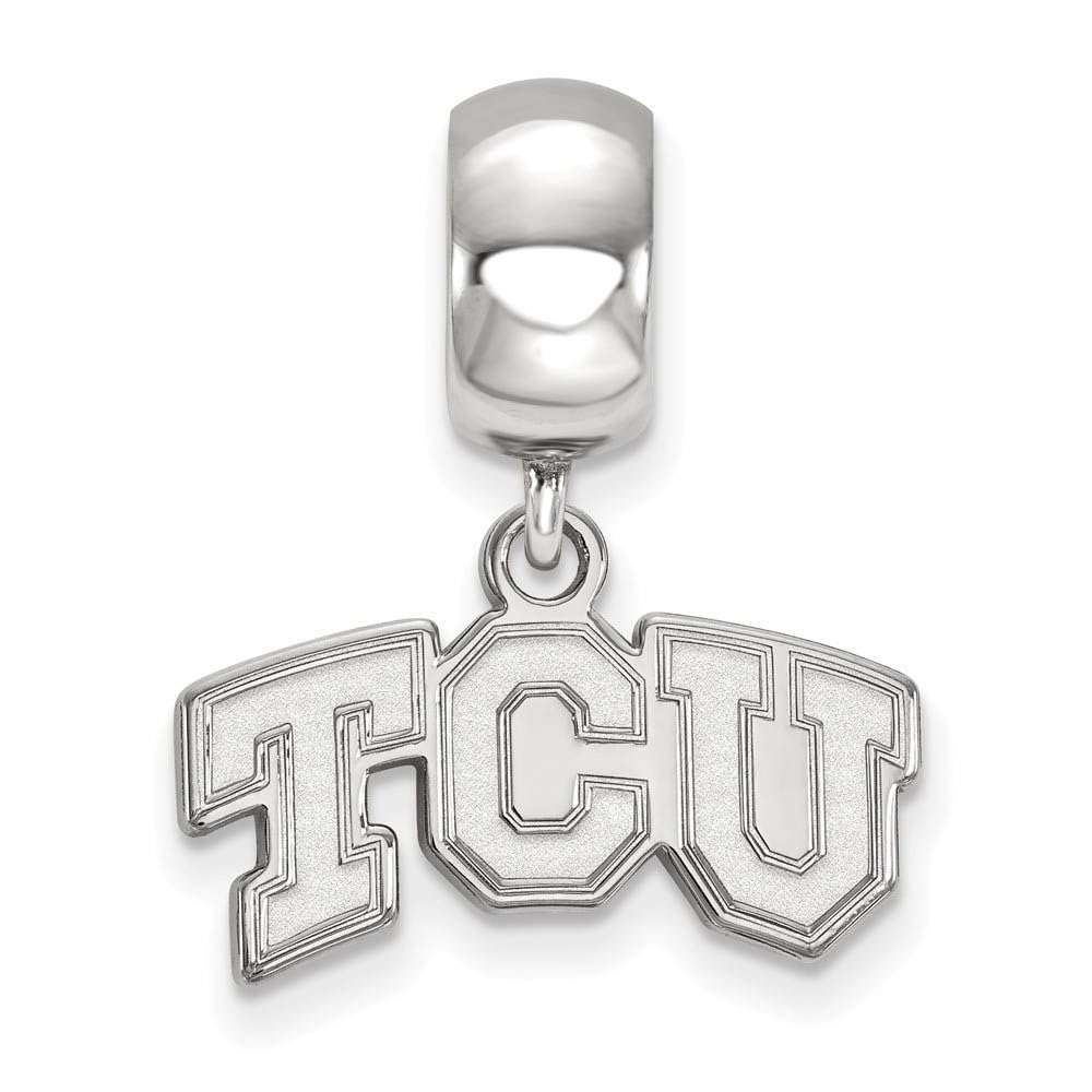 LogoArt Sterling Silver Texas Christian Univ. XS 'TSU' Dangle Bead Charm