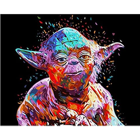 MingSH Paint By Numbers Kits , DIY Acrylic oil Painting for Kids & Adults & Beginner , 16 x 20 inch Canvas - Without Frame Cover