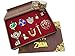 Detazhi 2015 Nuevo The Legend of Zelda Twilight Princess & Triforce Hylian Shield and Sword Master Key Key LEYEND/COLLAJE/Serie DE JOYERÍA EN Caja DE Madera (Juegos Red -10)