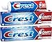 4-Pack Crest Fluoride Cavity Protection Toothpaste 8.2 Ounce Regular Paste, Bulk Toothpaste, Prevents Cavities Before They Start. Plus 1 Basicos Microfiber Cloth