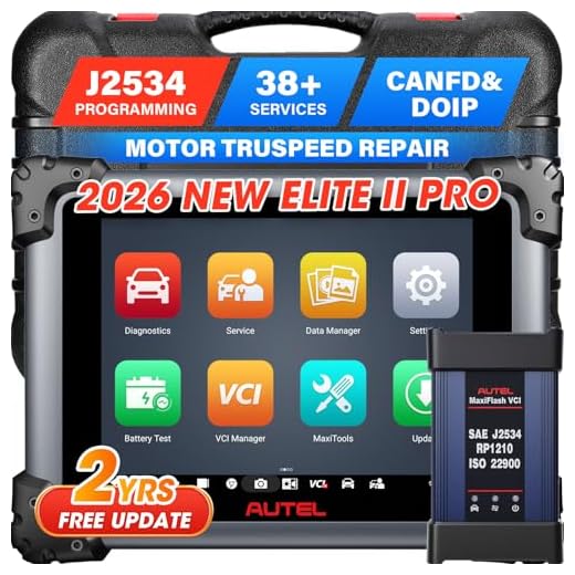 Autel MaxiSys Elite II Scanner, 2023 New Version of MS909/ MS919/ Ultra, Top Intelligent Diagnostic, 2 Years Free Update ($2590 Value), J2534 ECU Programming & Coding, 38+ Services, FCA Access