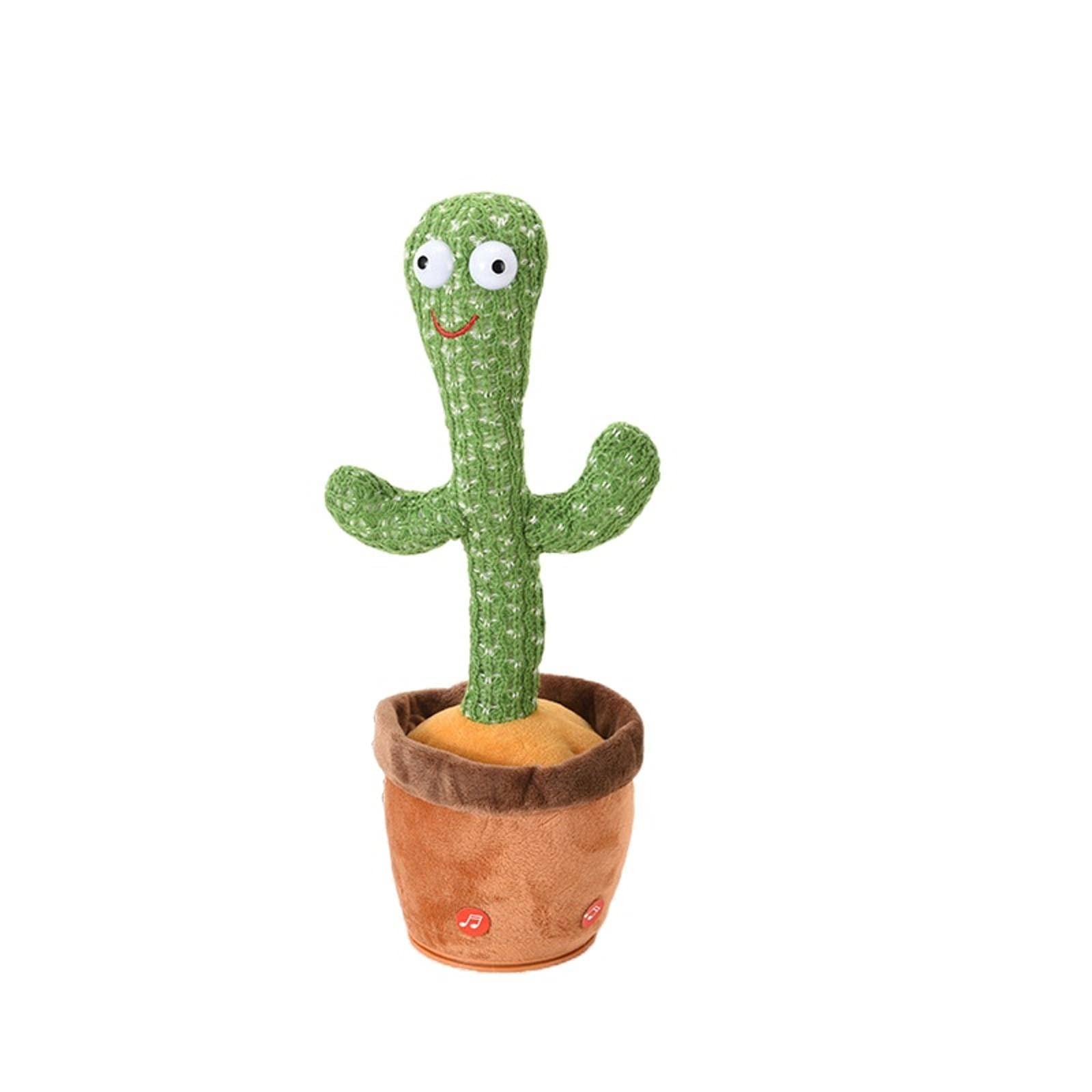 Dancing Cactus Singing and Dancing Cactus plush toy for recording and learning words enchanting cactus toy Internet celebrity potted cactus toy