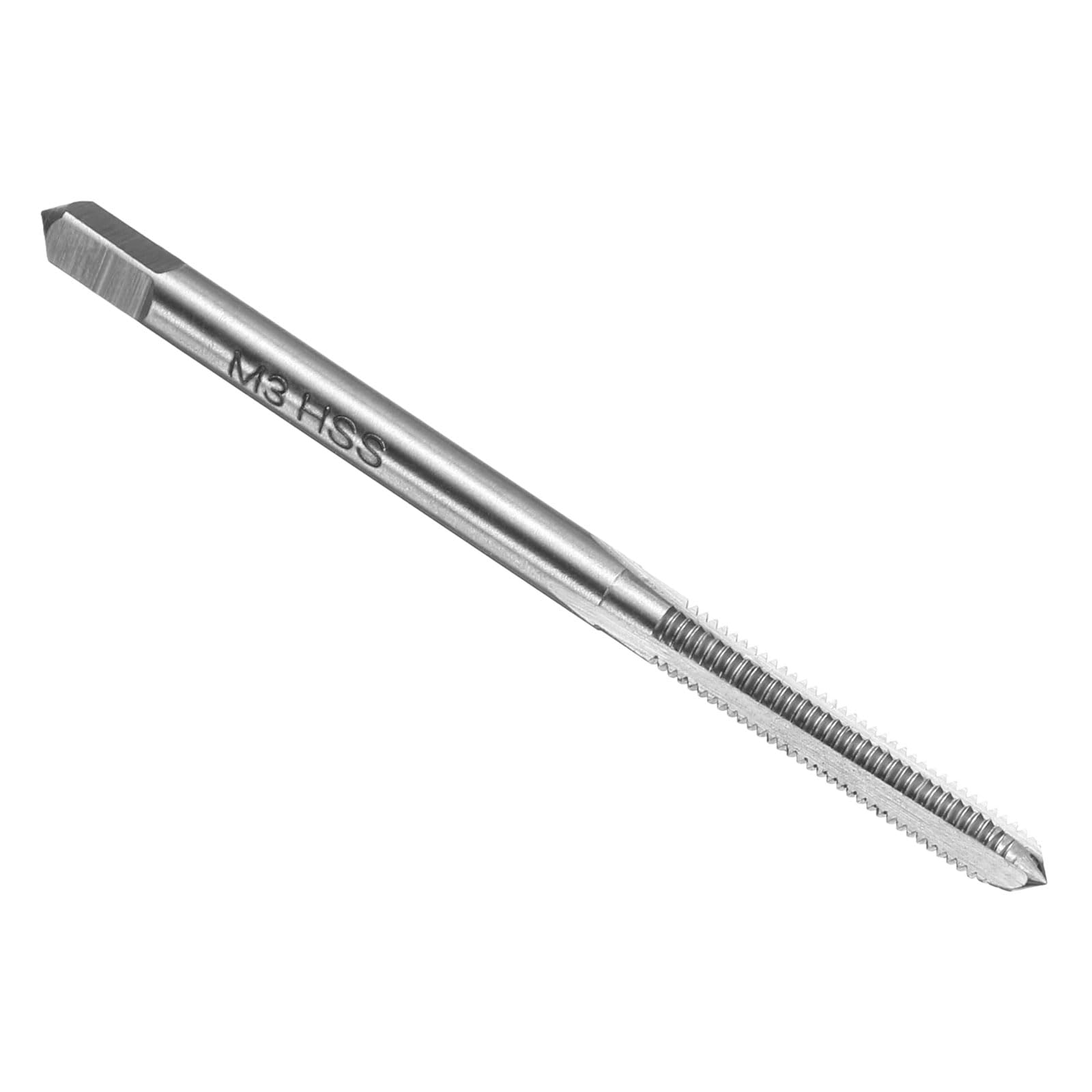 sourcing map 2pcs Hand Bottom Tap M3 x 0.5 H2 Metric Thread Bottoming Style Threading Taps High Speed Steel HSS6542 Straight Flutes Screw Tapping Tool