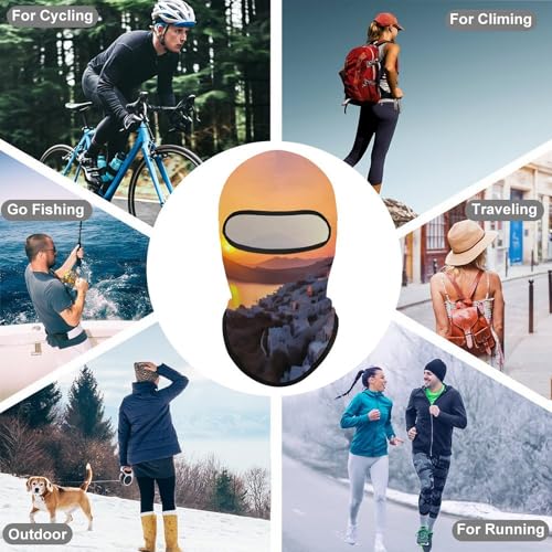 Balaclava de Paisaje Atardecer para Hombres y Mujeres, Protección Solar, Transpirable, Mascarilla Completa para la Cabeza para Senderismo, Ciclismo, Correr, Conducir miniatura 6