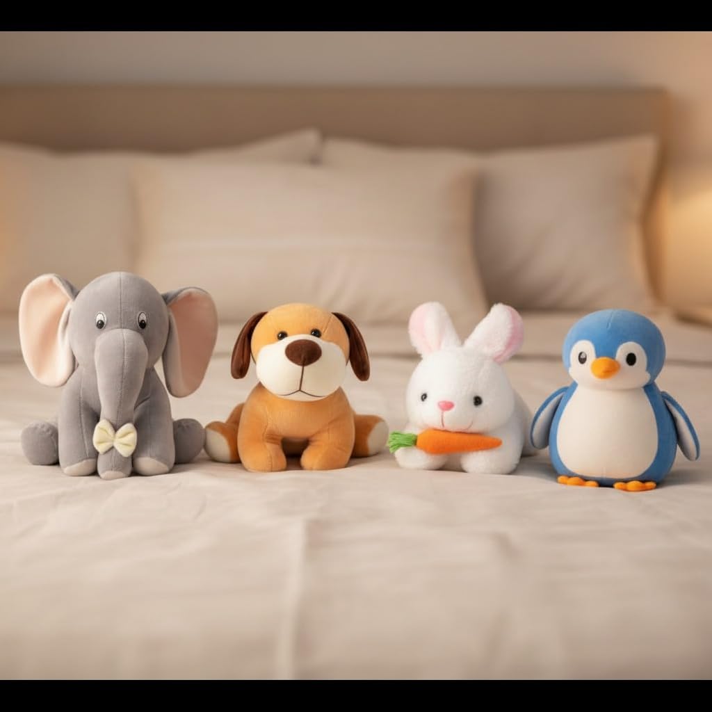 Pack of 4 Elegant Soft Toys Combo (GE-D-R-BP)-image-27