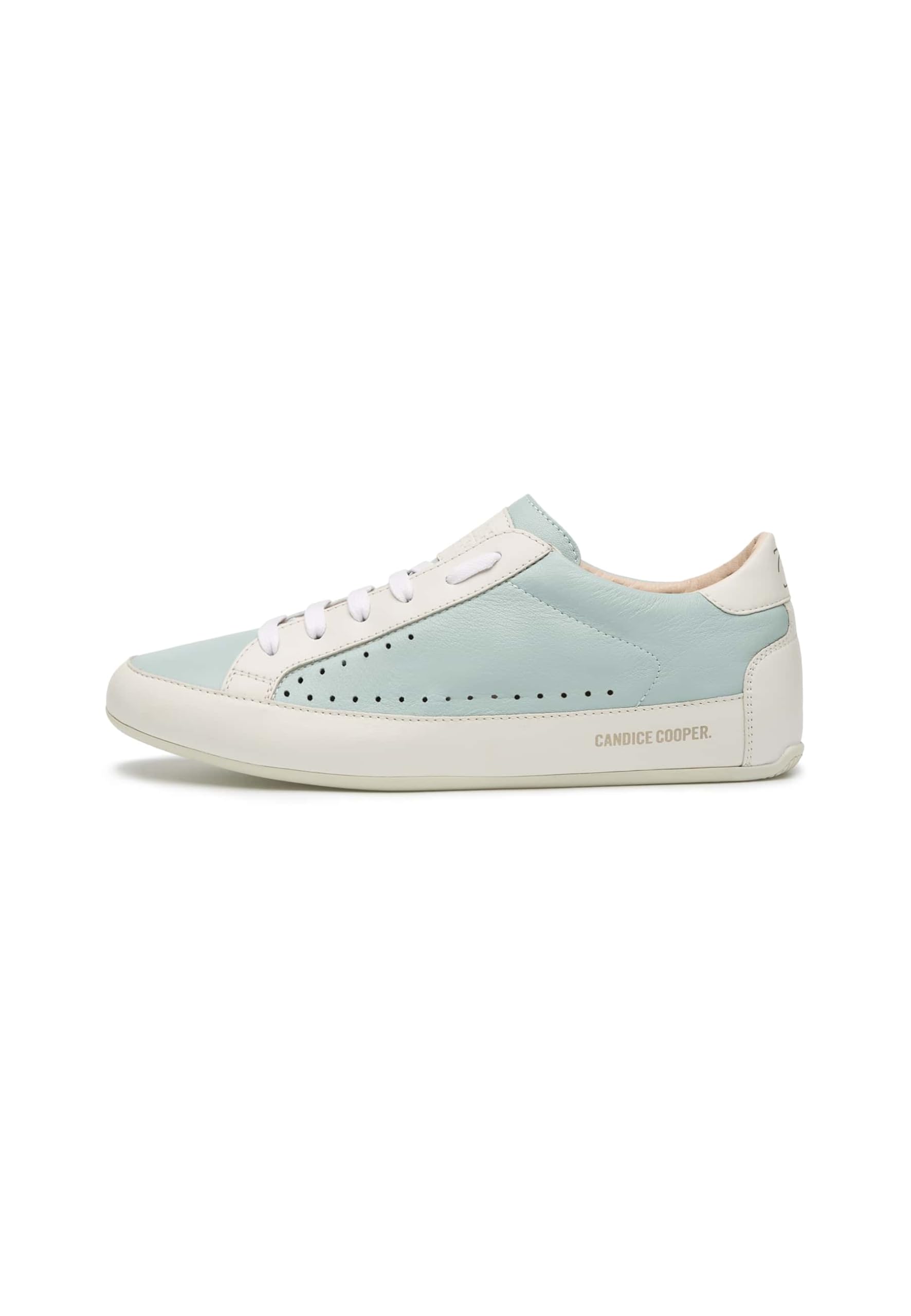 Candice Cooper Leather and Suede Sneakers, Ice Water Green, 9 UK