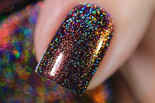 Image of ILNP Candlelight - Orange to Green Color Kissed Ultra Holographic Nail Polish