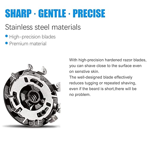 Image of HQ8 Replacement Heads for Philips Norelco Aquatec Shavers, HQ8865,HQ8875,HQ8885,HQ8893,PT710, OEM HQ8 Blades Upgraded, Philips Norelco Electric Shaver Replacement Hq8505 Blades 3Pack