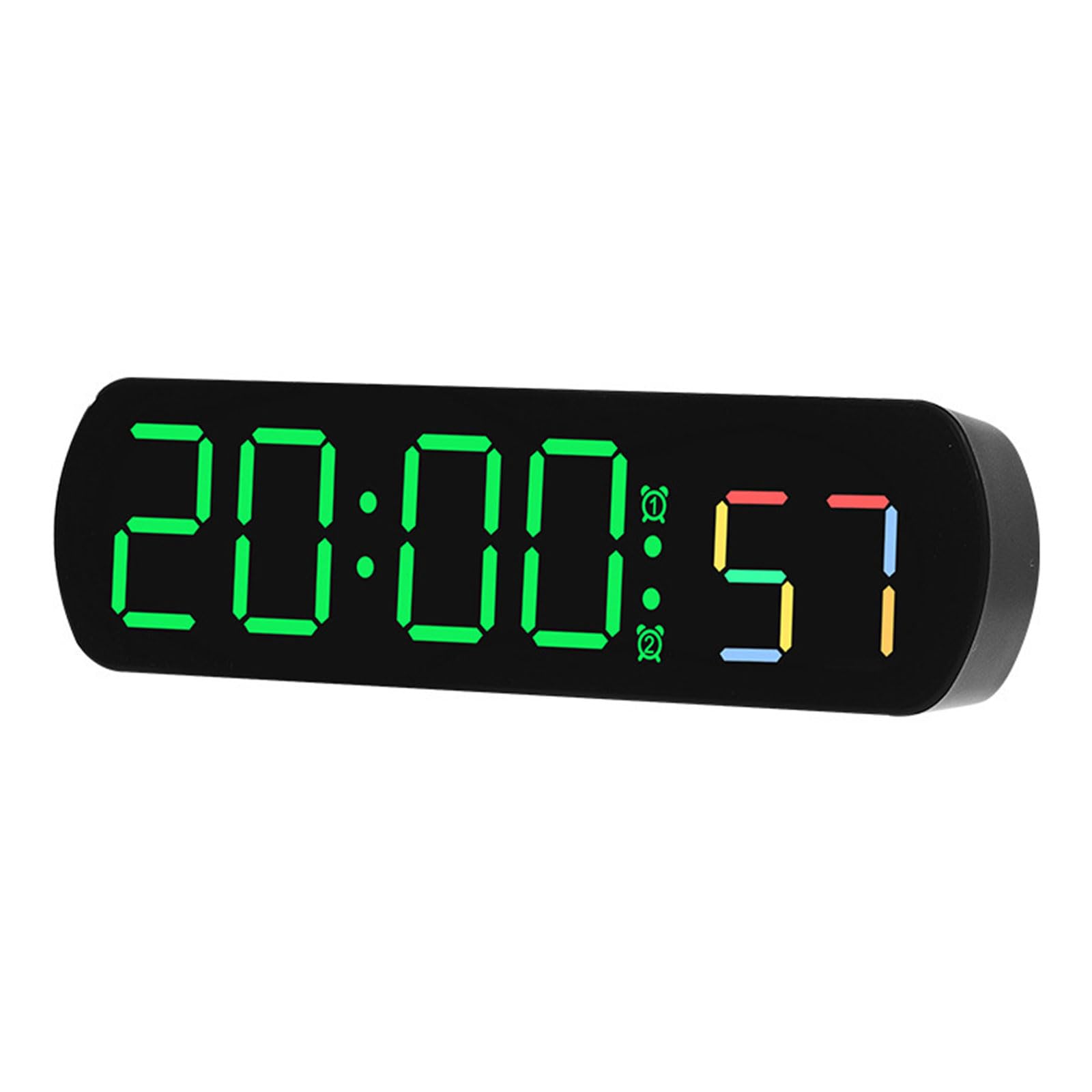 YROHGKPN LED Digital Alarm Clock with Temperature Adjust Brightnesss Date Display Timer Timing Function Date and Temperature Cycle Display