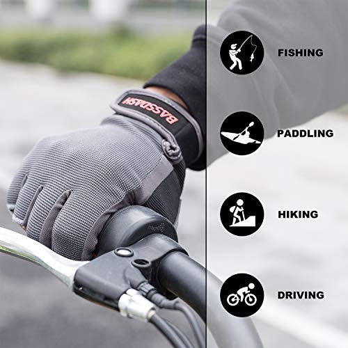 Bassdash Astro Fishing Gloves Fingerless Heavy-Duty Sure Grip Men’s Women’s Gloves for Game Cycling Kayaking Paddling Sailing MTB - Image 4