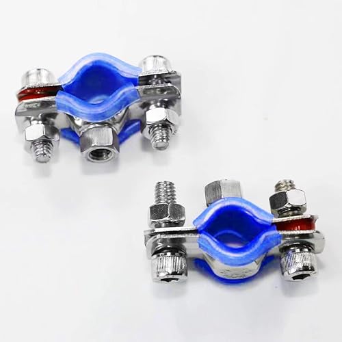 Miniatura 7 de 2 soportes de tubo de montaje en techo de pared de acero inoxidable 304, suspensión de anillo dividido para tubería OD 1.772-1.890 in