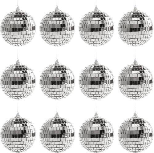 Bolas de Espejo de Discoteca,Bola de Discoteca,Bola de Espejo,Adornos Reflectantes,Bola de Espejo para Colgar,Adornos de Bolas de Navidad,Decoración para Fiesta,Boda,Hogar,Efecto de Luz,2CM