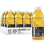 vitaminwater Energy, Tropical Citrus Flavored, Electrolyte Enhanced Bottled Water with Vitamin B5, B6, B12, 20 Fl Oz, 12 Pack