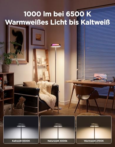 Govee Stehlampe Wohnzimmer mit Nebeleffekt,Unabhängige Tri-Zone Stehlampe – Ansicht 4