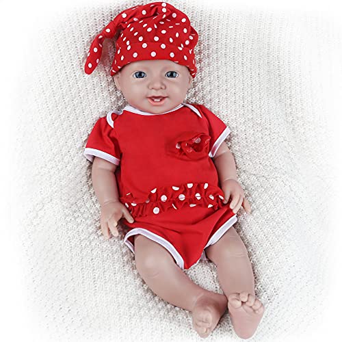 IVITA Silicone Baby Dolls,Not Vinyl Material Dolls,Real Full Body Silicone Reborn Baby Dolls, Soft Newborn Baby Dolls-20inch Girl