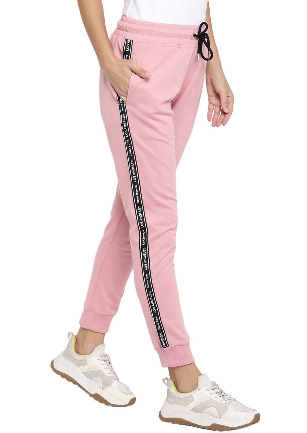 Women's Printed Taped Joggers Trackpant