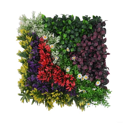 Los paneles de pared realistas de la flor los 50cm ULTRAVIOLETA protegieron la hierba de la privacidad