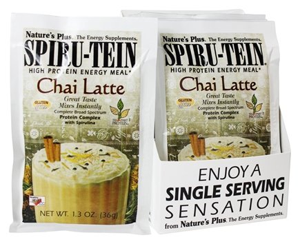 Nature's Plus Chai Latte Spiru-tein Individual Packet (1.3oz) 1.3oz packet Nature's Plus Chai Latte Spiru-tein Individual Packet (1.3oz) 1.3oz packet