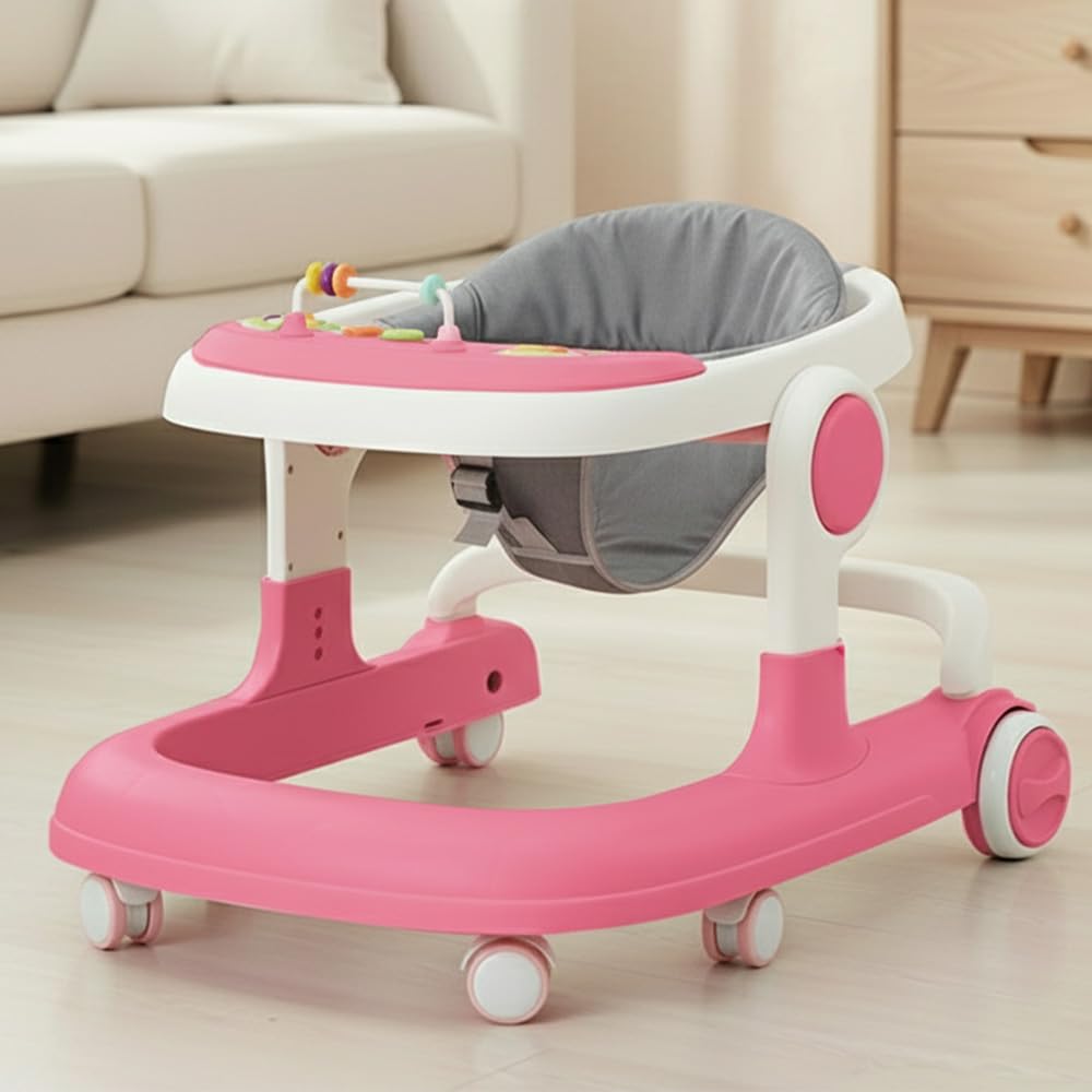 StarAndDaisy Baby Walker/Multipurpose Push Walker for 0-24 Months (Toodle-Pink)