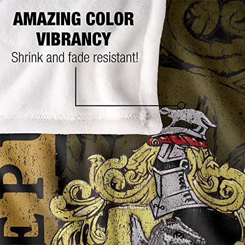 HARRY POTTER Silky Touch Kuscheldecke, Optimalweich, 152 x 127 cm