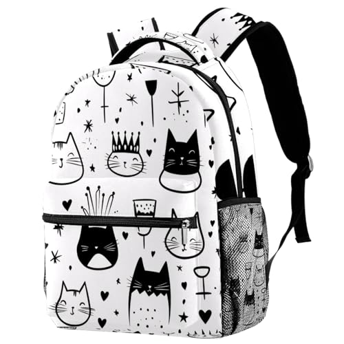 KengjuTesu Mochila de viaje con diseño de fresas rosas, mochila escolar con soporte para botellas para niñas y niños, Multicolor 4, Talla única