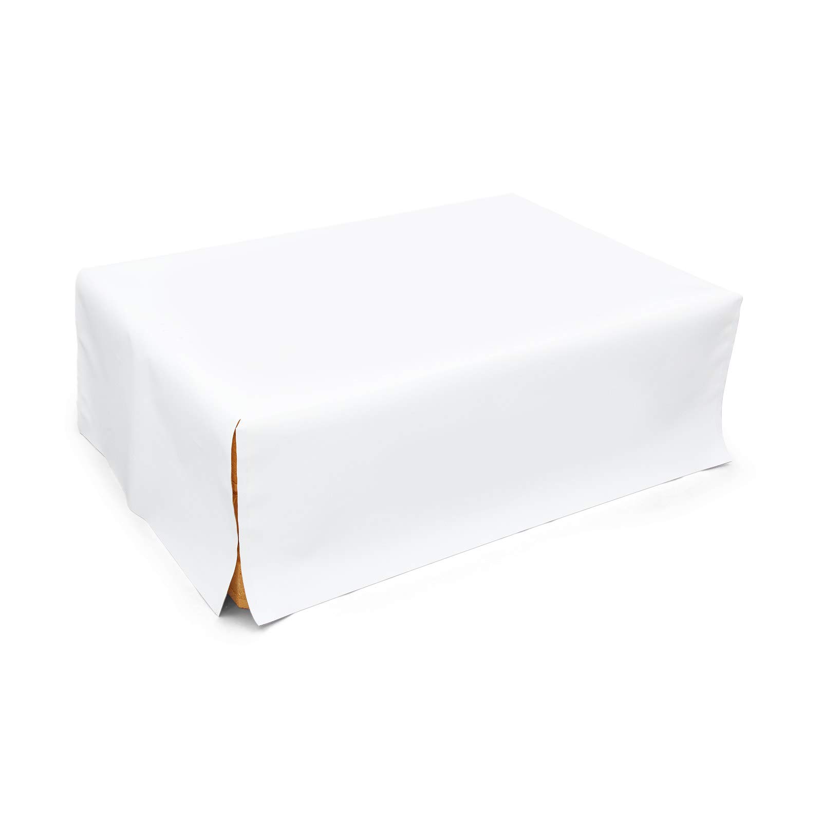 Vispronet Outdoor Palettenhusse weiß, PVC-beschichtet, Vinylplane, Palettenabdeckung mit Klett-Verschluss, Verschiedene Größen (für 4 Paletten, 120x80x58 cm)