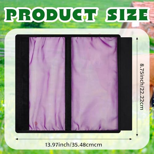 Image of Sanwuta 16pcs Horse Mesh Fly Boots Horse Fly Boots Fitting Non Slip Horse Fly Leggings Breathable Reduce Horsefly Nuisance Stomping and Stress(14 inch X 9 inch,Orange, Sky Blue, Rose, Purple)