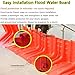 L Shaped Flood Home Barrier, Quick Installation Snap Together Water Prevention Board, Durable ABS Plastic Flood Protection Panels for Garage Subway Stations Office(7 PCS)