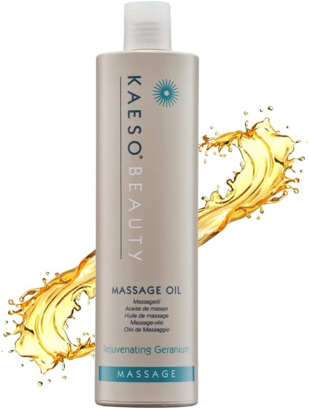 Kaeso Rejuvenating Geranium Massage Oil 495ml โ Nourishing Body Massage Oil for Relaxation & Skin Conditioning โ Professional Spa Quality