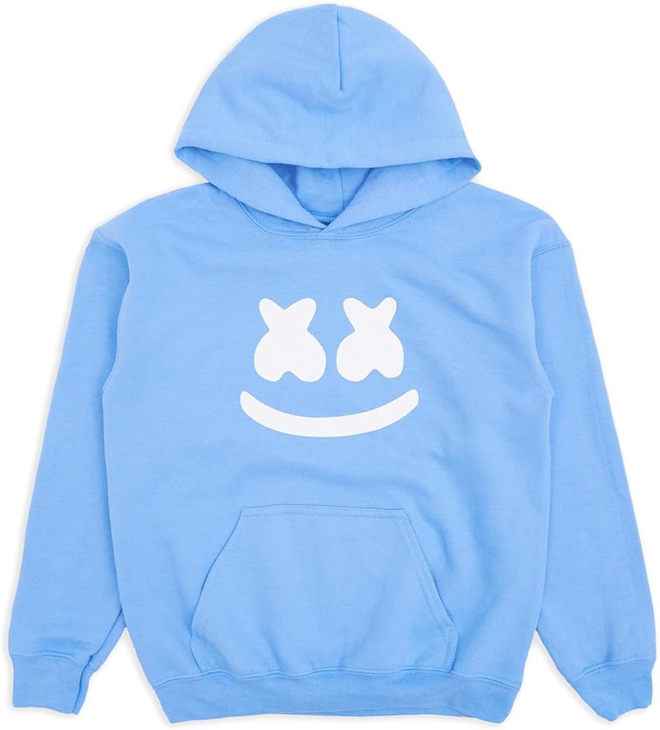 Marshmello - Youth Smile Hoodie, Unisex Fit, Pouch Pocket, Preshrunk