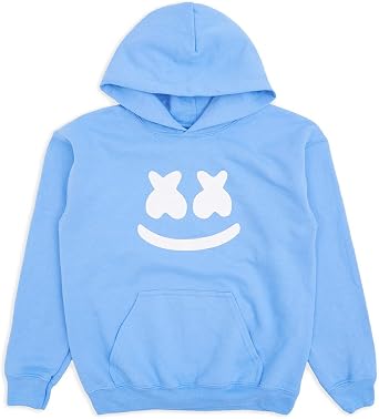 Marshmello - Youth Smile Hoodie, Unisex Fit, Pouch Pocket, Preshrunk