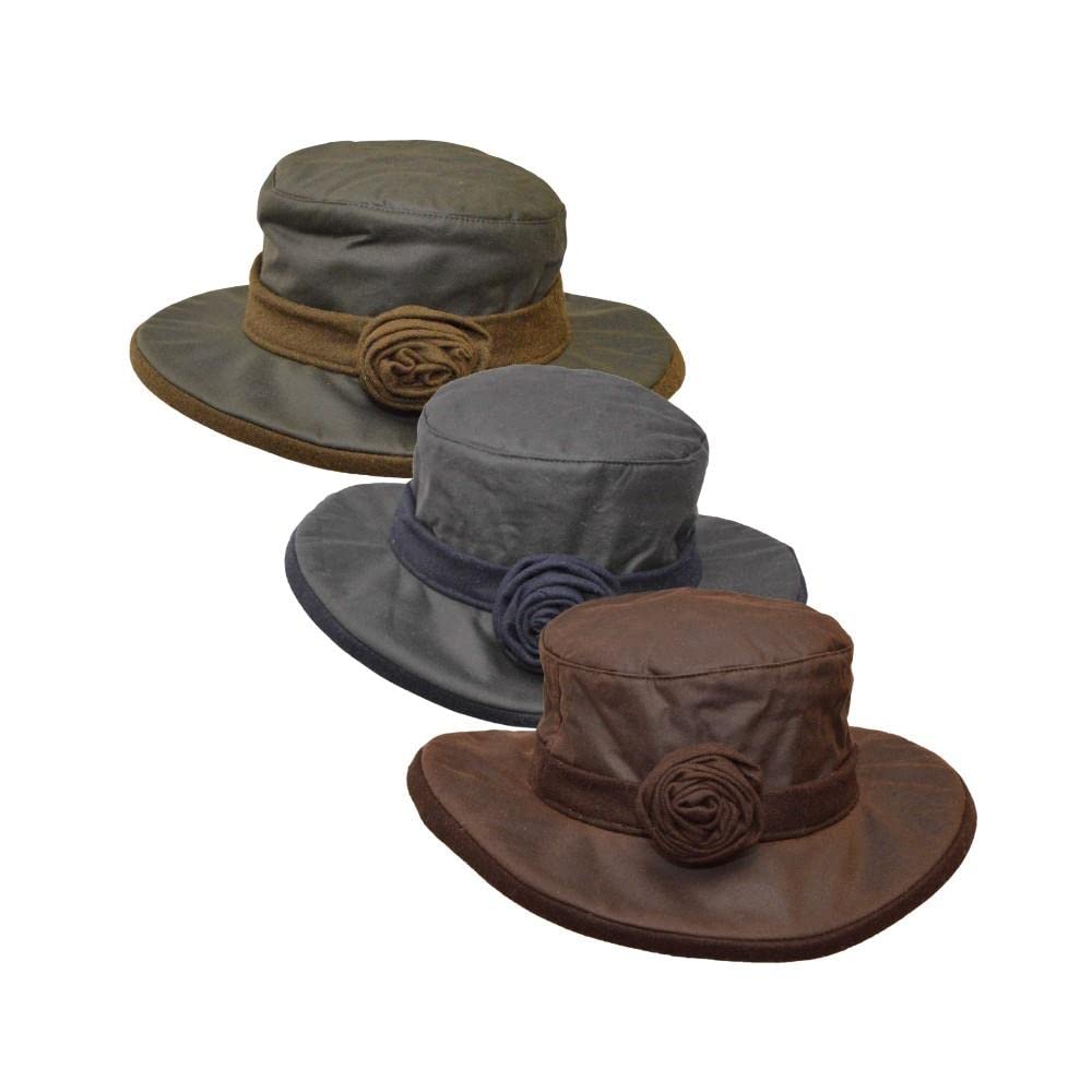 WALKER AND HAWKES - Cappello da Donna in Cera Windsor con Dettaglio Floreale