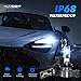 NOVSIGHT 9005 9006 LED Light Bulbs Combo - 40000LM Brighter 6500K Cool White, 1:1 Design Plug and Play, 9005/HB3 High Beam 9006/HB4 Low Beam Automotive Fog Light Kit