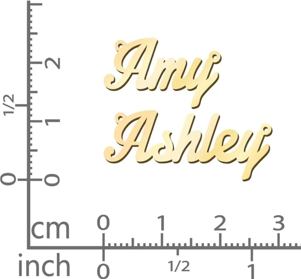 TSD Custom Dainty Name Necklace Personalized in Solid or Gold Plated or Sterling Silver by Jewlr, Customized Jewelry Necklace Gift for Women, Personalized with any Name or Word