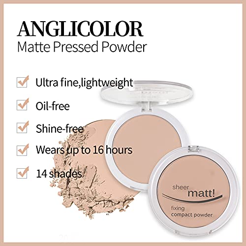 Phoera 39955-104 Aquapurity - Phoera Sheer Matte Fixing Powder Makeup Base Fixer Setting Powder Foundation Fixing Compact Pressed Powder Long Lasting Make Up Fixer Skin Vitamin E Beauty Blender thumb #1