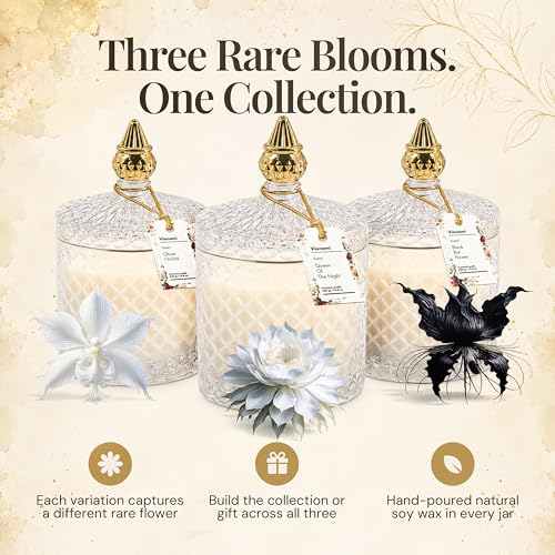 VIONAMI Ghost Orchid Rare Flower Fragrance Luxury Scented Candle Gift - Image 3