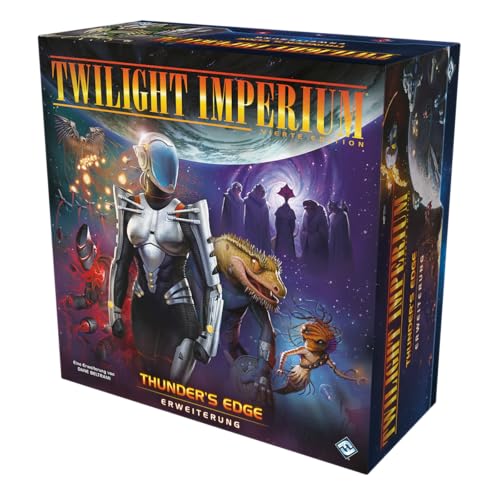 asmodee, Twilight Imperium 4. Edition – Thunder's Edge, rozszerzenie, Fantasy Flight Game, gra ekspercka, 3-8 graczy, 14+ lat, 240-480 minut, niemiecki