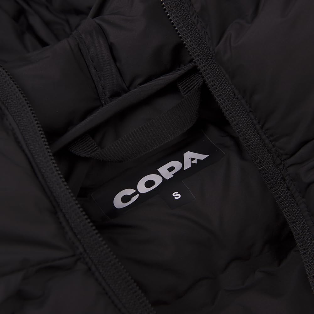 COPA - Piumino Lungo con Cappuccio - Calcio - Uomo - Nero - 100% poliestere