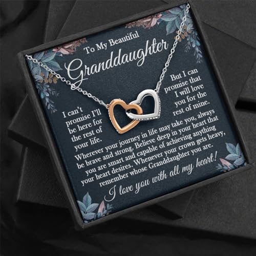 Granddaughter Necklace - Gifts From Grandma & Grandpa, Birthday & Christmas2