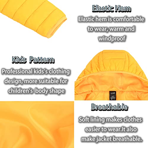 SNOW DREAMS Boys Girls Puffer Jacket Winter Coats Hooded Lightweight Warm Quilted Outerwear3