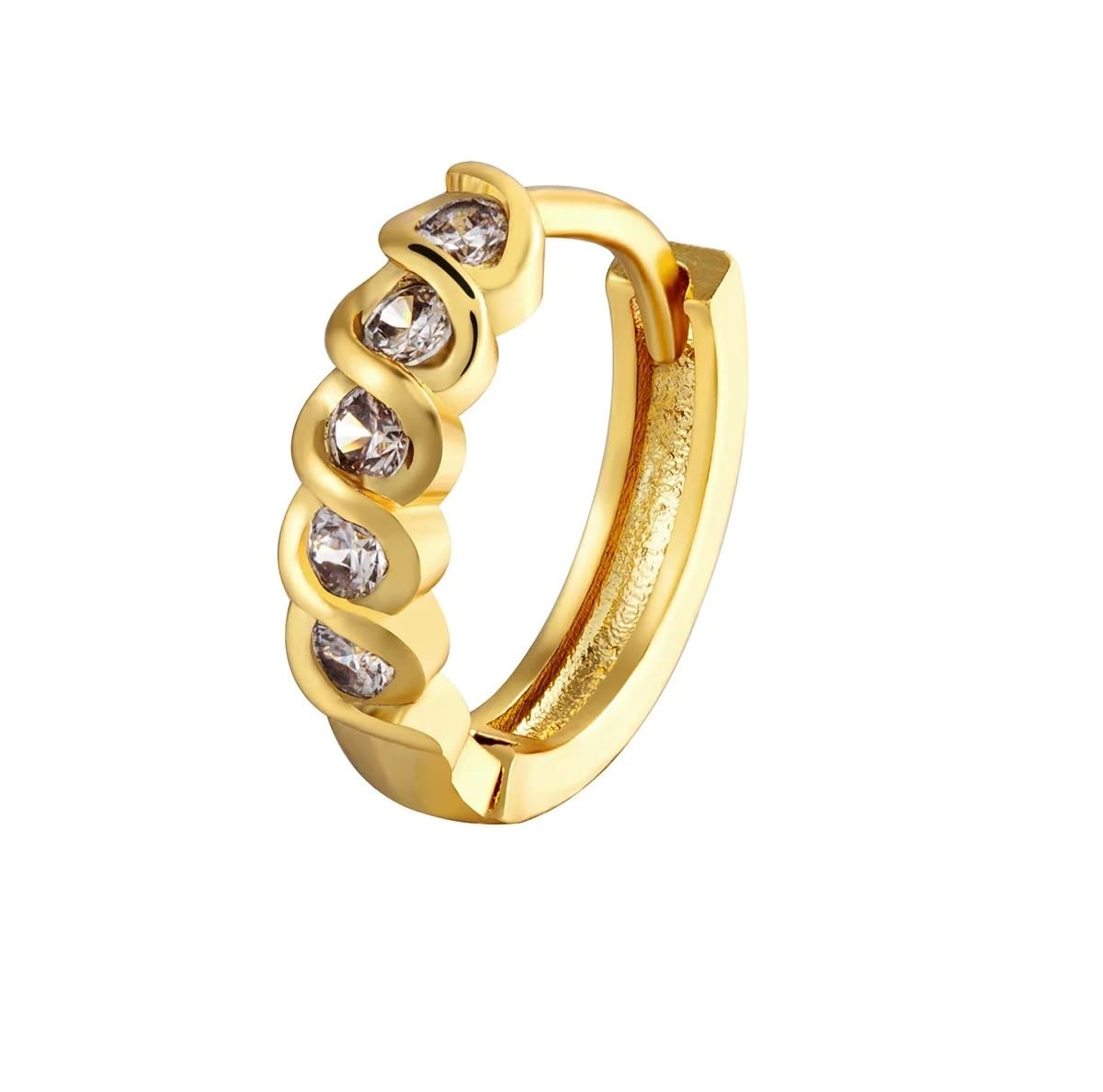 VAMA FASHIONS Gold Plated Crystal Stone Piercing Pierced Nose Ring Pin Hole Type Nosepin for Women & Girl (B0D44B16RS) Amazon Price History, Amazon Price Tracker