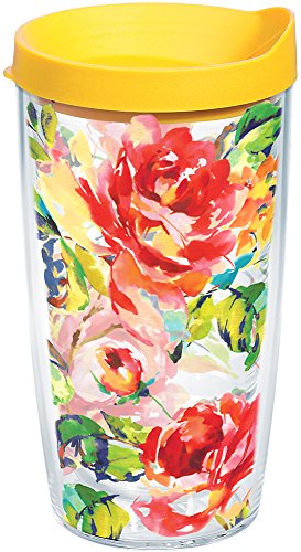 Tervis Made in USA Double Walled Fiesta Insulated Tumbler Cup Keeps Drinks Cold & Hot, 16oz, Floral Bouquet Tervis Made in USA Double Walled Fiesta Insulated Tumbler Cup Keeps Drinks Cold & Hot, 16oz, Floral Bouquet