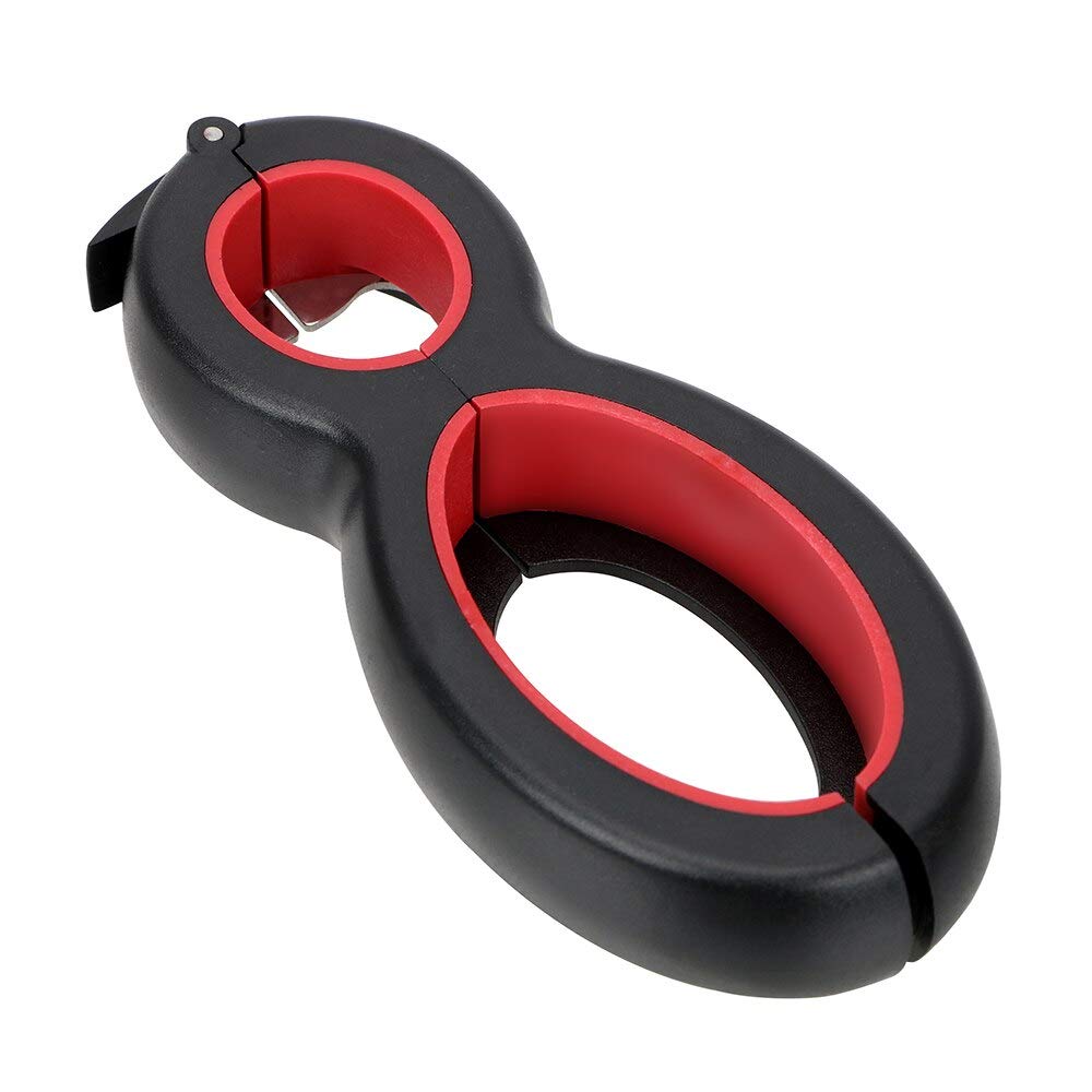 MEECOSTE Bottle Opener Jar Opener Multi 6 in 1 Can Opener Kitchen Grippers to Remove Stubborn Lids