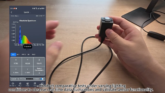 Portable Spectrometer, Light Meter, Analyser, Exposure Meter, Spectrophotometer (VAT), 3.5 Inch Touch Screen, 380-780nm Portable Spectrometer, Light Meter, Analyser, Exposure Meter, Spectrophotometer (VAT), 3.5 Inch Touch Screen, 380-780nm