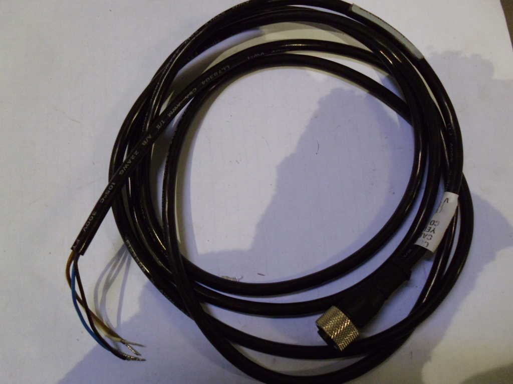 MQDC-406 (45136), 2 METER LENGTH, 250 VAC/DC, 4-PIN STRAIGHT FEMALE, A-CODE, BLACK PVC JACKET, CORDSET, EURO-STYLE QUICK DISCONNECT, IP67, M12 CONNECTOR, NICKEL-PLATED BRASS COUPLIN