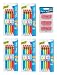 Paper Mate 1862166 Mates Mechanical Pencils, 1.3mm HB #2 Lead, 5 Pack, 25 Count Total and Pink Pearl Erasers, Medium, 3 Count