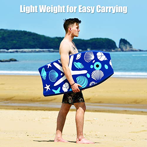 image for GYMAX 33”/37”/41” Super Lightweight Bodyboard with HDPE Slick Bo